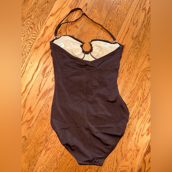 Chocolate Brown tummy control one piece swimsuit! - Picture 2 of 4